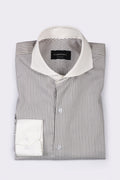 Brown Awning Striped Shirt - Foberry USA