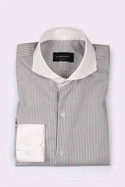 Brown Awning Striped Shirt