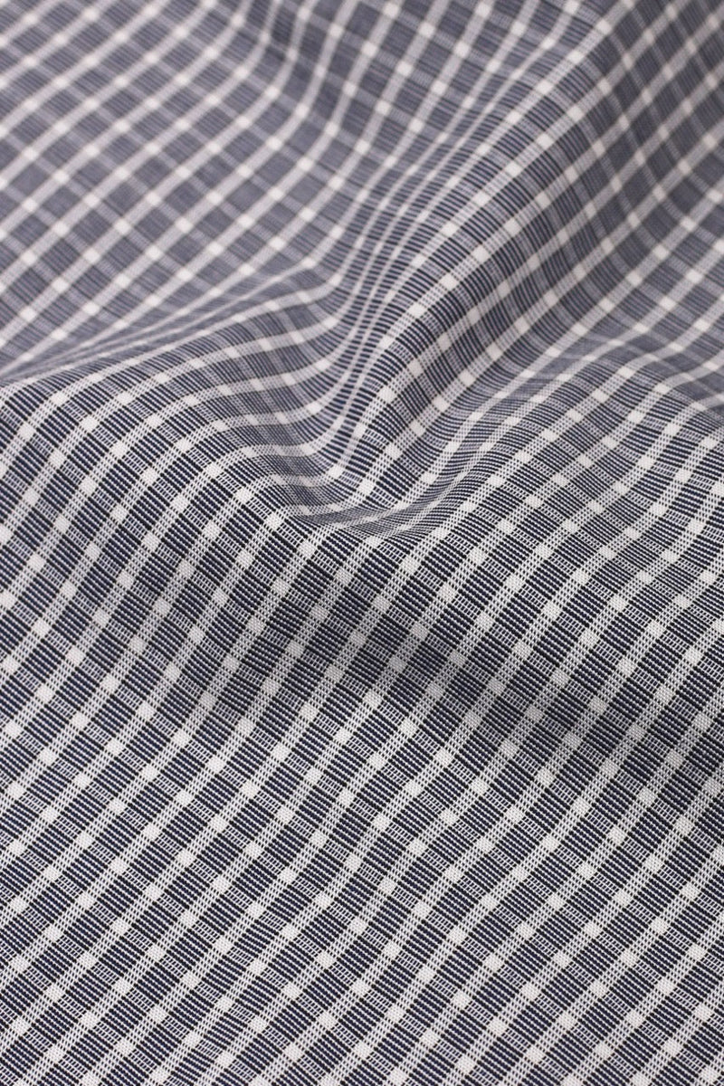 Grey Mini Box Checkered Shirt - Foberry USA