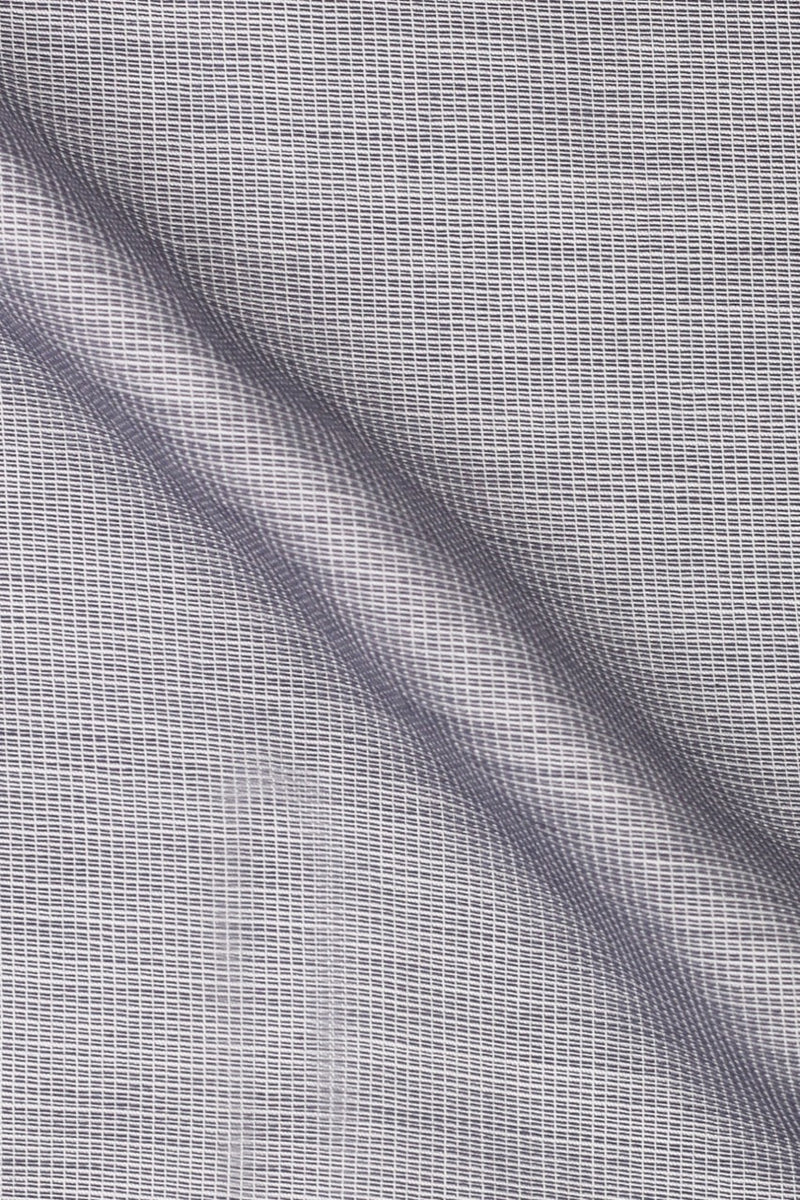 Light Grey Self Structured Shirt - Foberry USA