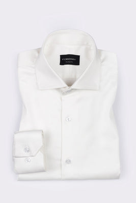 Egg White Twill Shirt - Foberry USA