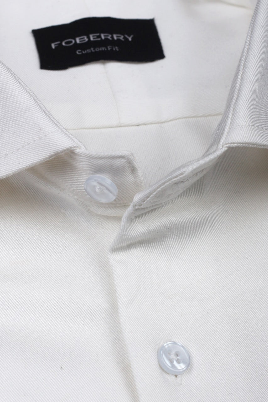 Egg White Twill Shirt - Foberry USA