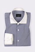 Fade ink Blue Striped Shirt - Foberry USA