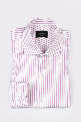 Magenta Pin Stripes Shirt - Foberry USA