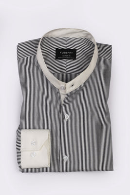 Charcoal Pinstriped Shirt - Foberry USA
