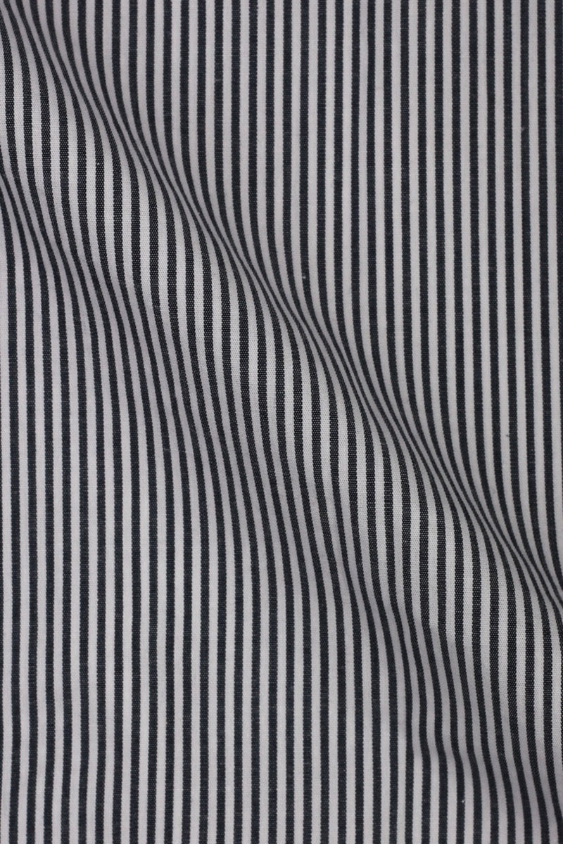 Charcoal Pinstriped Shirt - Foberry USA
