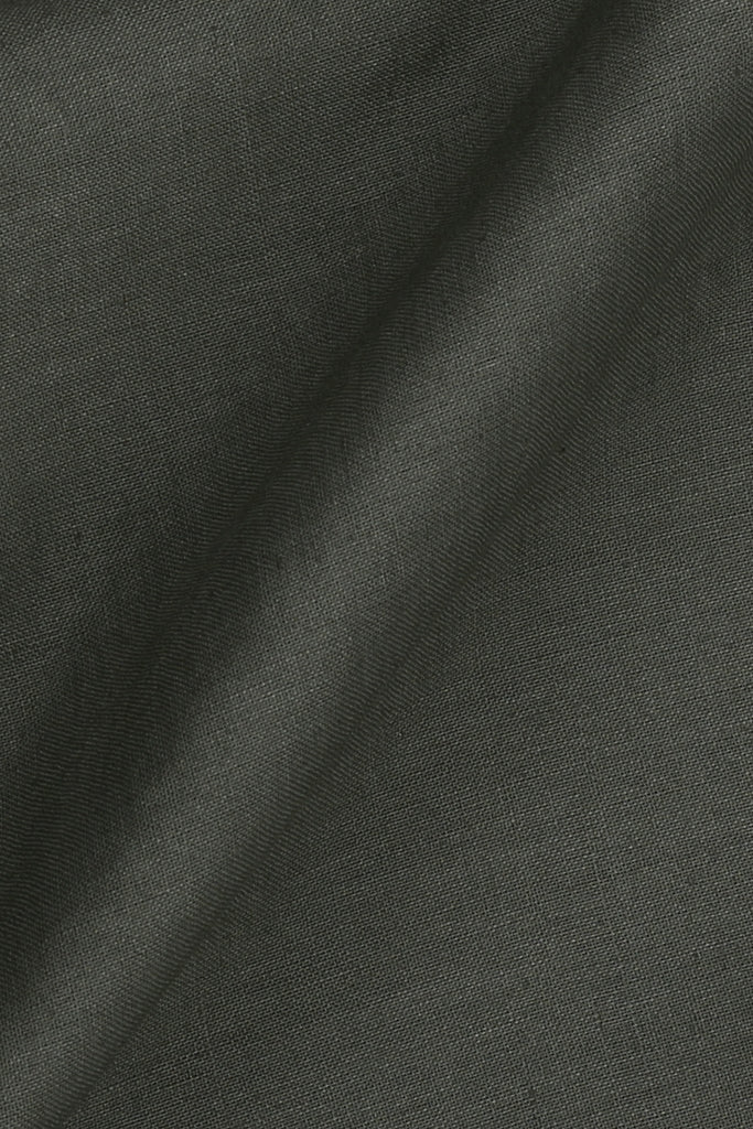 Silky Green Stretchable Linen