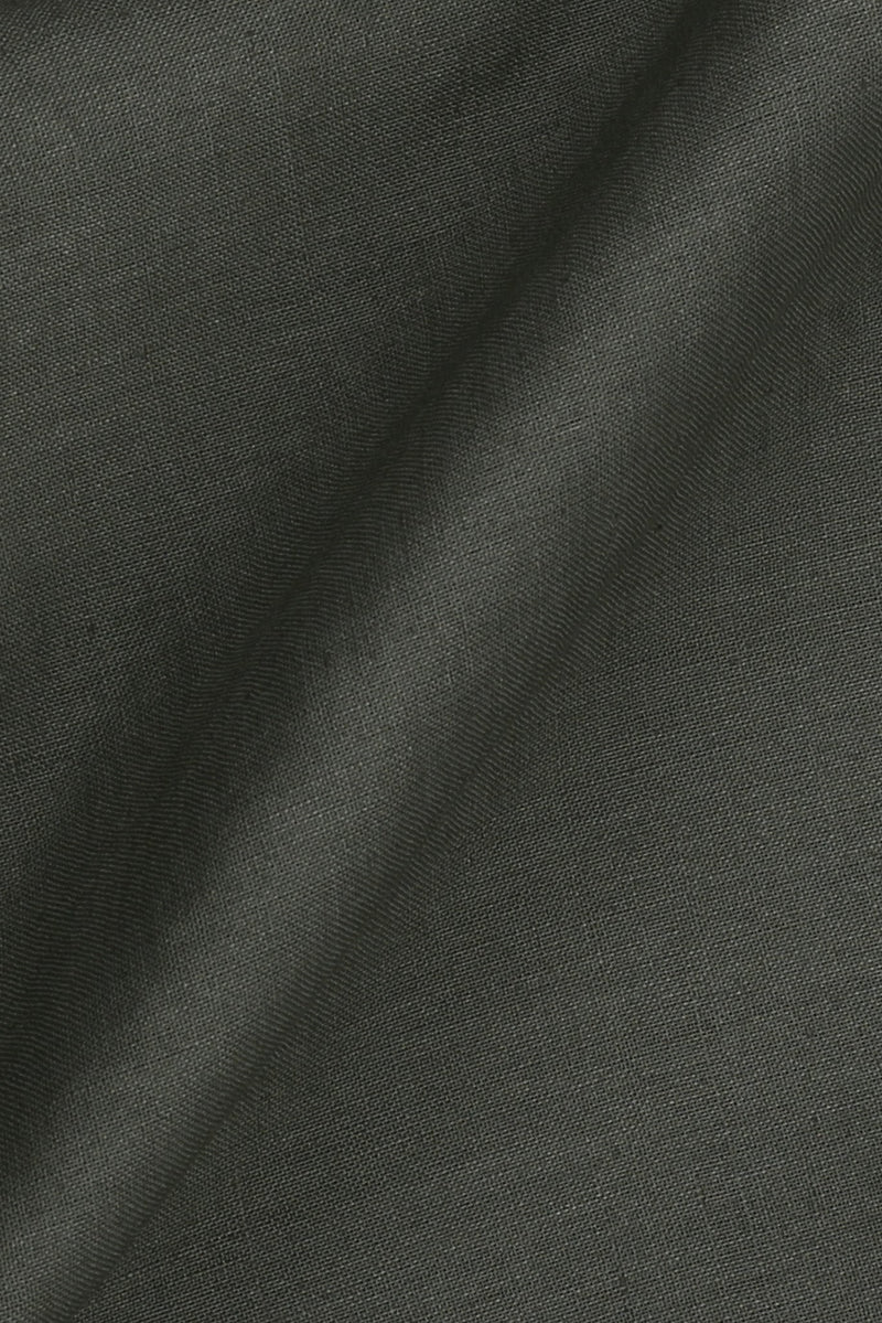 Silky Green Stretchable Linen