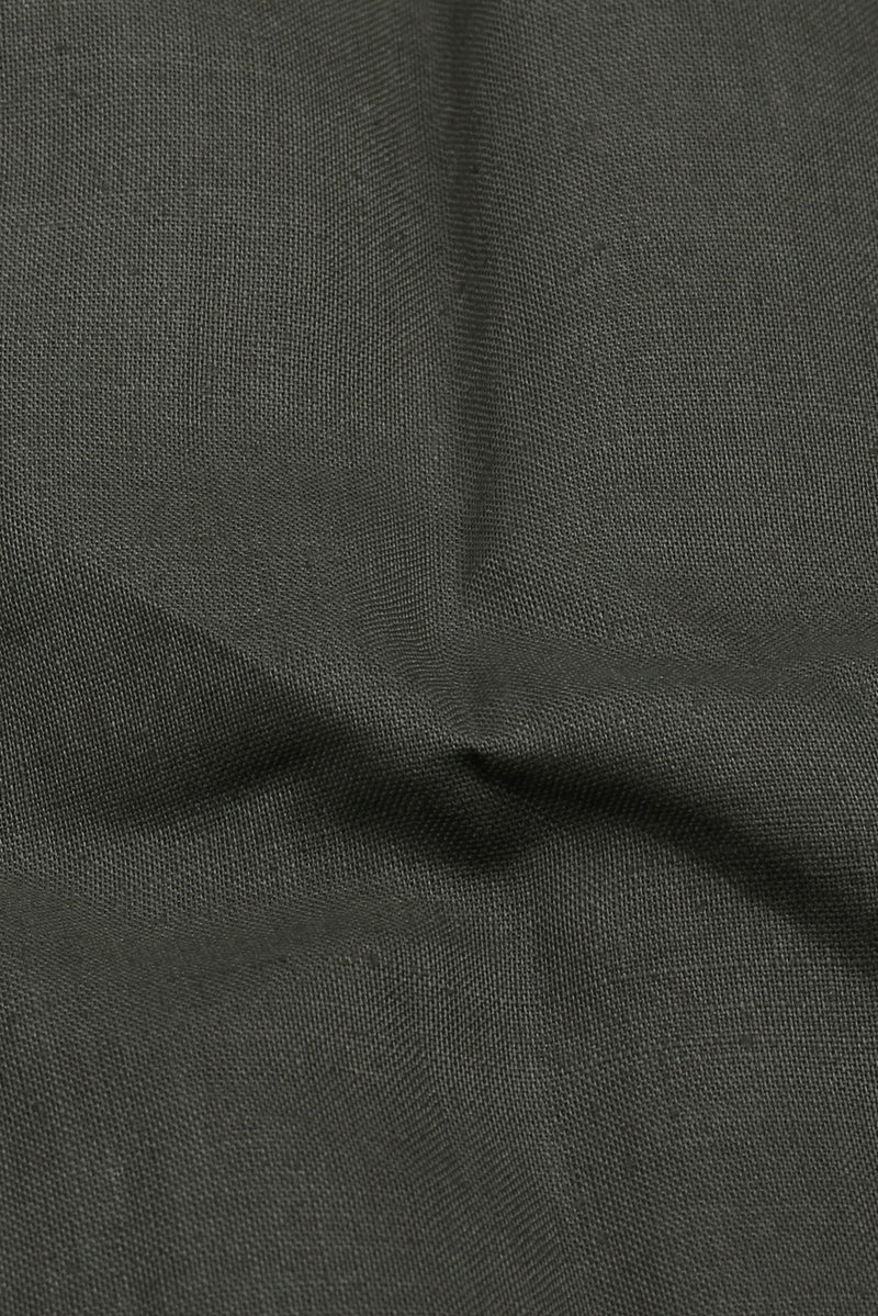 Silky Green Stretchable Linen