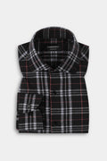 Light Mauve & Black Madras Winter Flannel Shirt