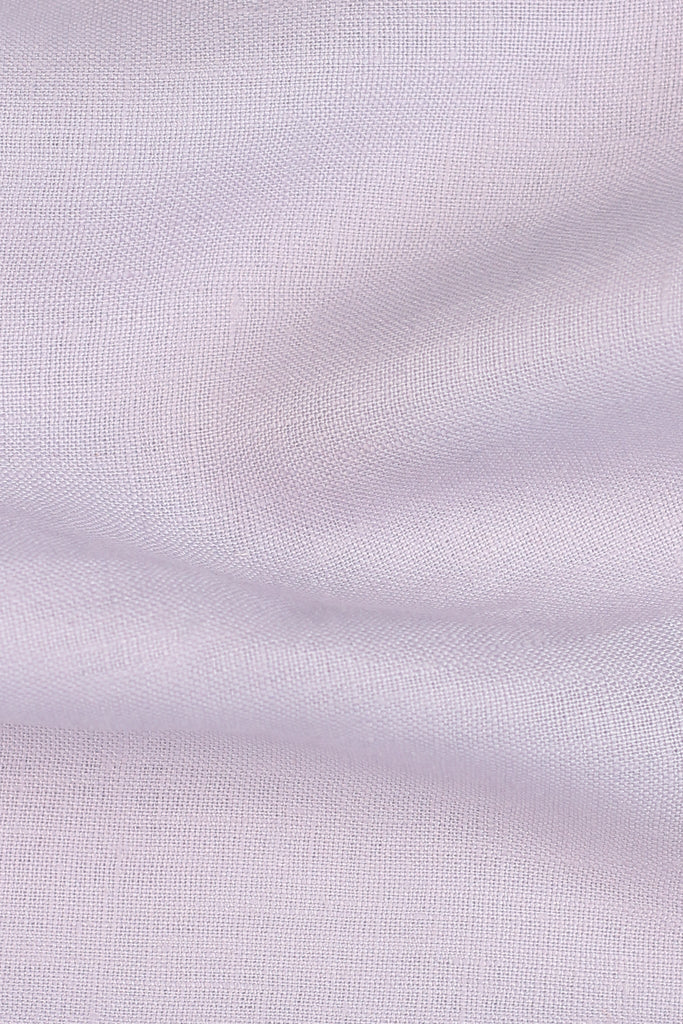 Pastel Lilac Grey Irish Linen Shirt