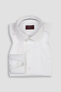 White Egyptian Poplin Shirt - Chasel Collar