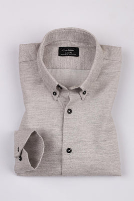 Grey Brushed Winter Flannel - Foberry USA