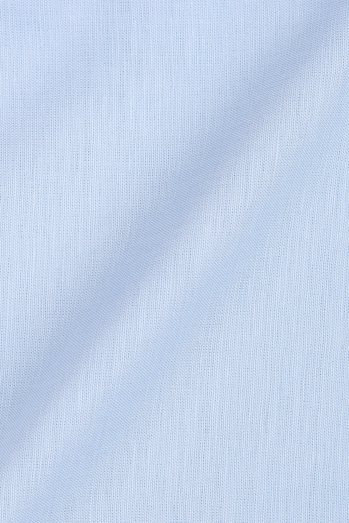 Soft Baby Blue Italian Linen Shirt