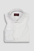 Egyptian White Self-Patterened Shirt