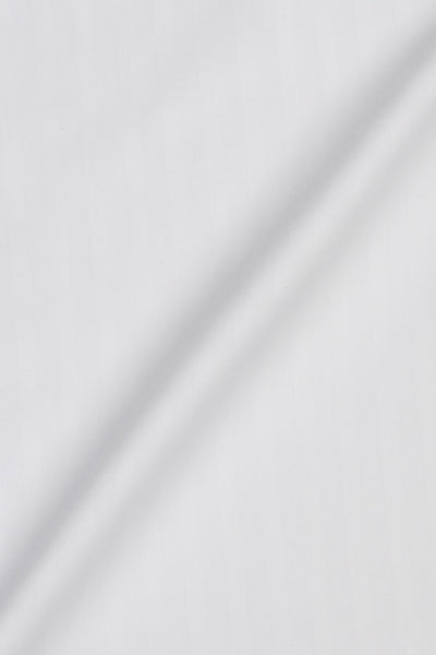 White Twill Striped