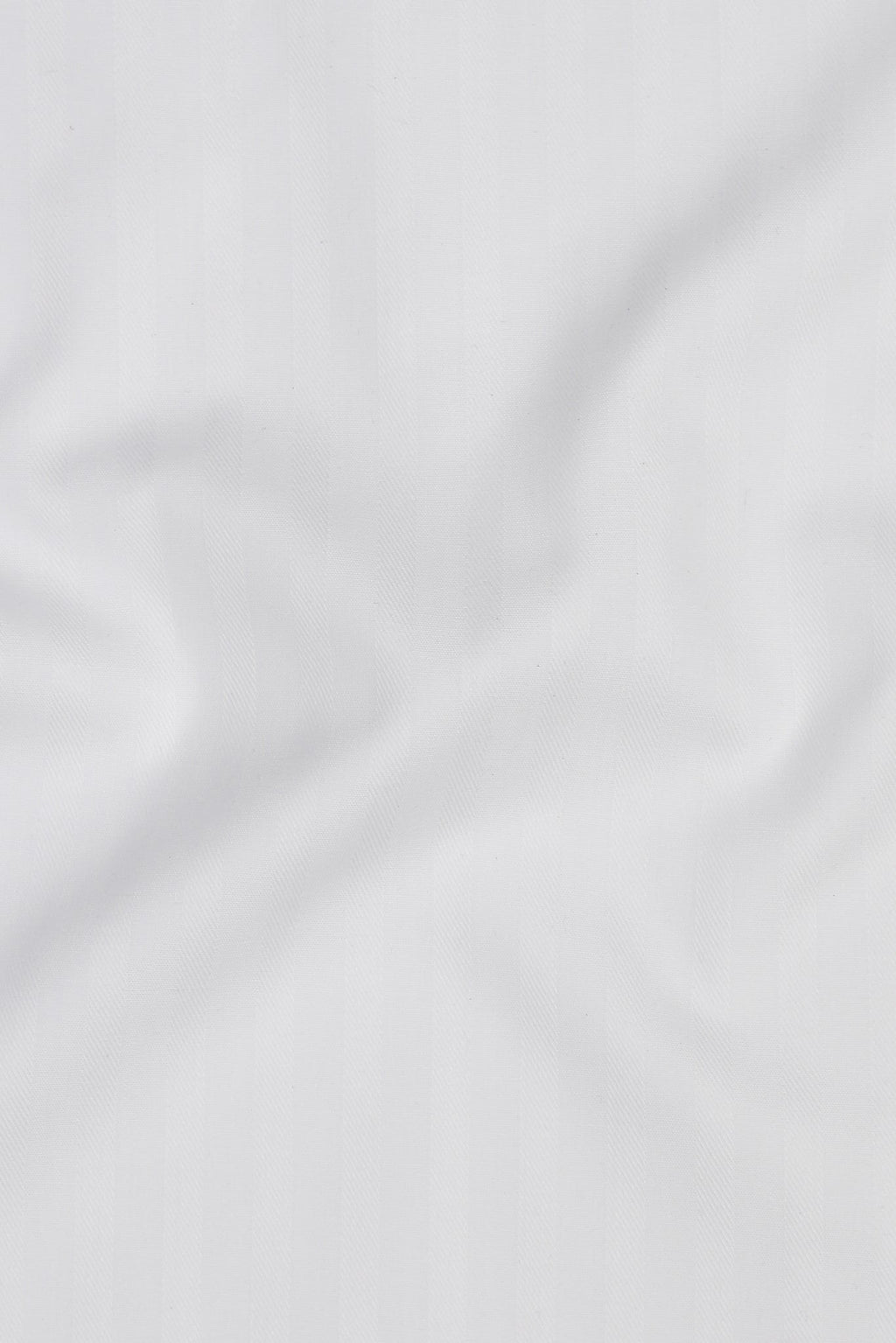 White Twill Striped Shirt