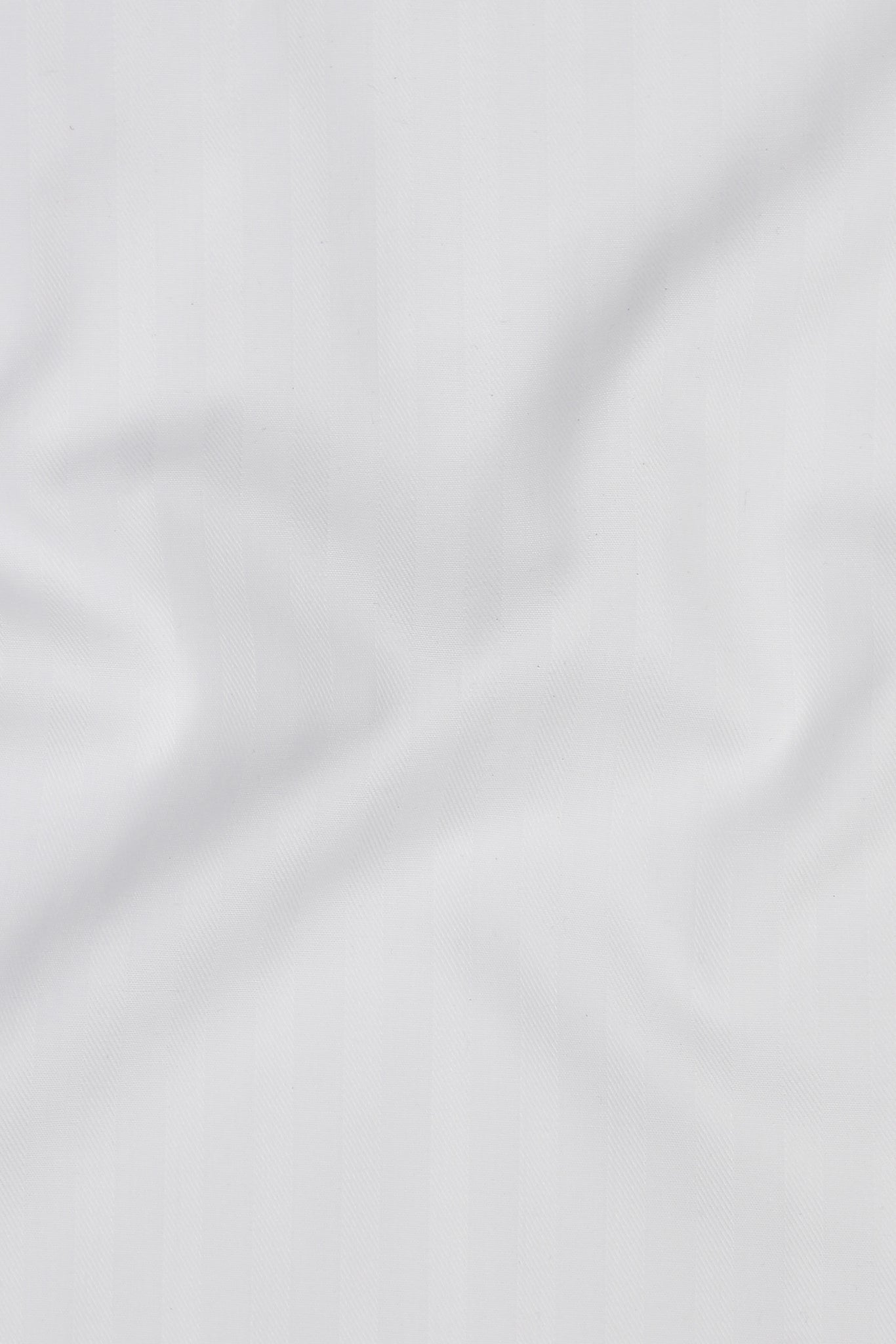 White Twill Striped Shirt