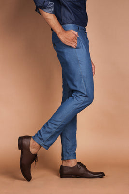 Denim Medium Wash Trouser - Foberry USA