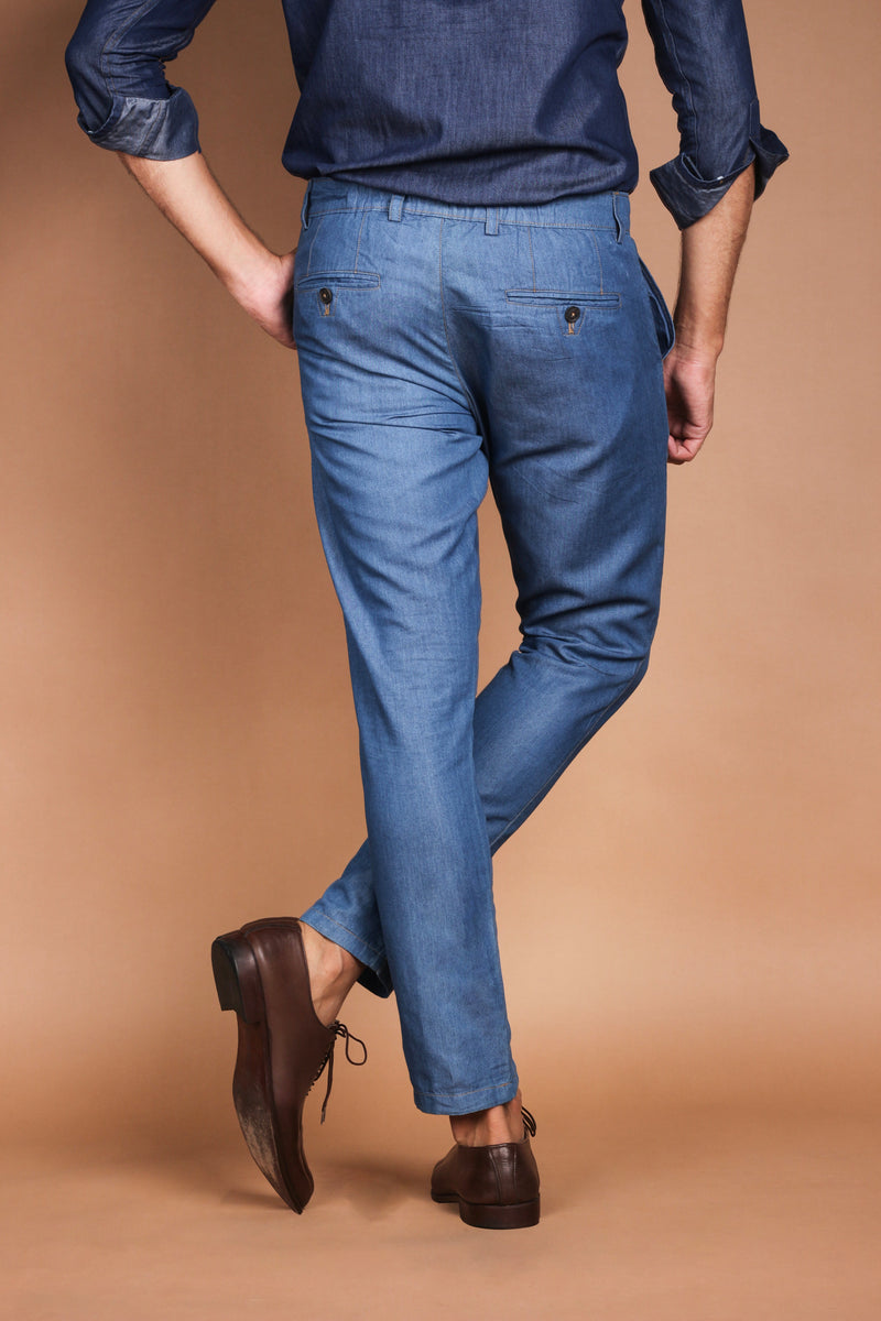 Denim Medium Wash Trouser - Foberry USA