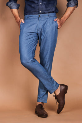 Denim Medium Wash Trouser - Foberry USA