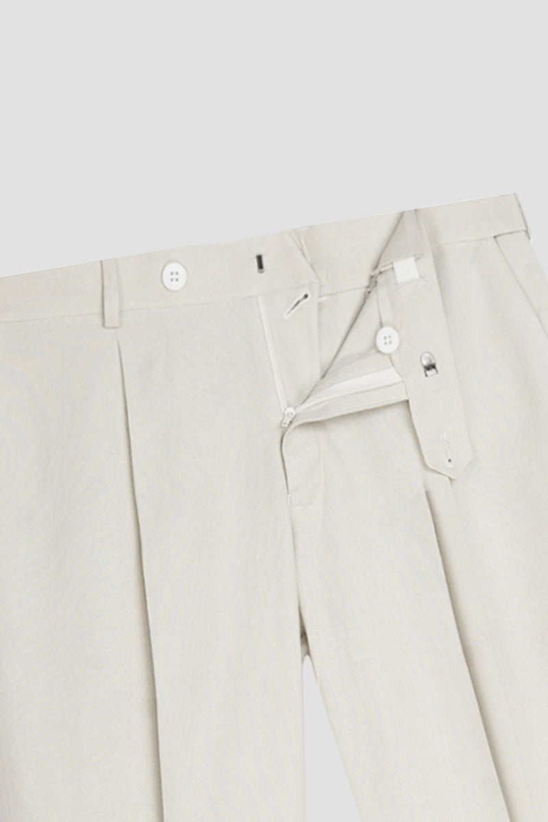 Cosmic Latte Linen Trousers