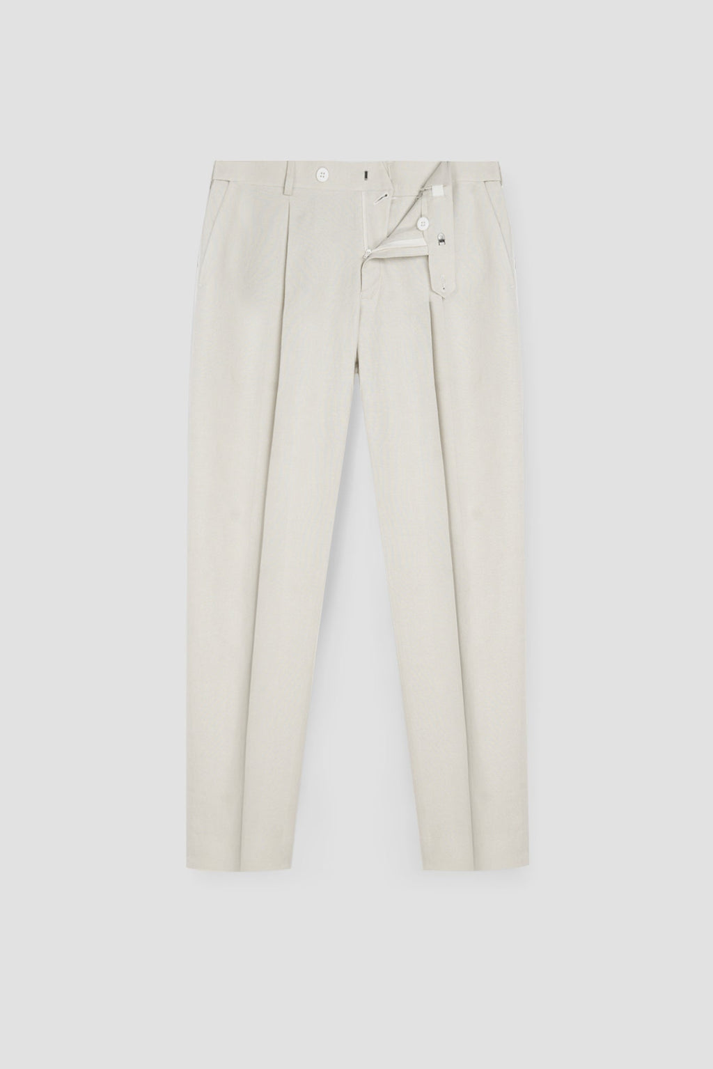 Cosmic Latte Linen Trousers