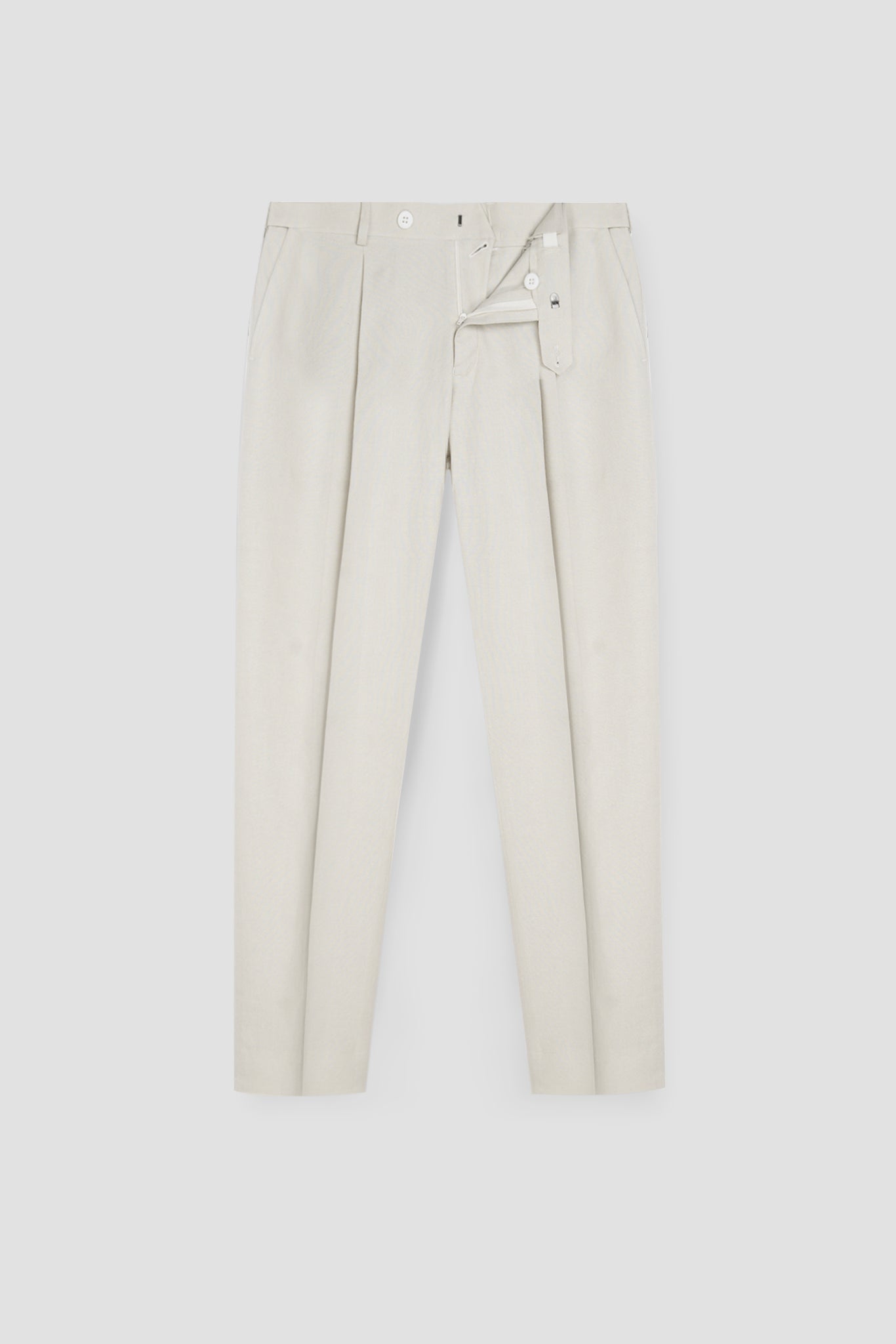 Cosmic Latte Linen Trousers