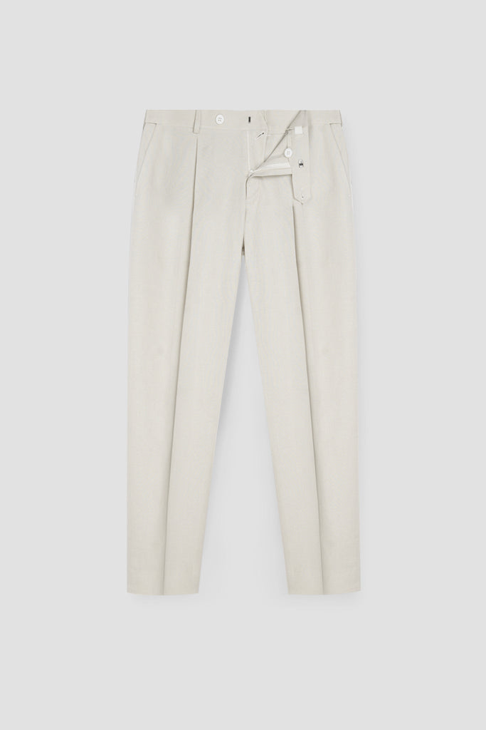 Cosmic Latte Linen Trousers
