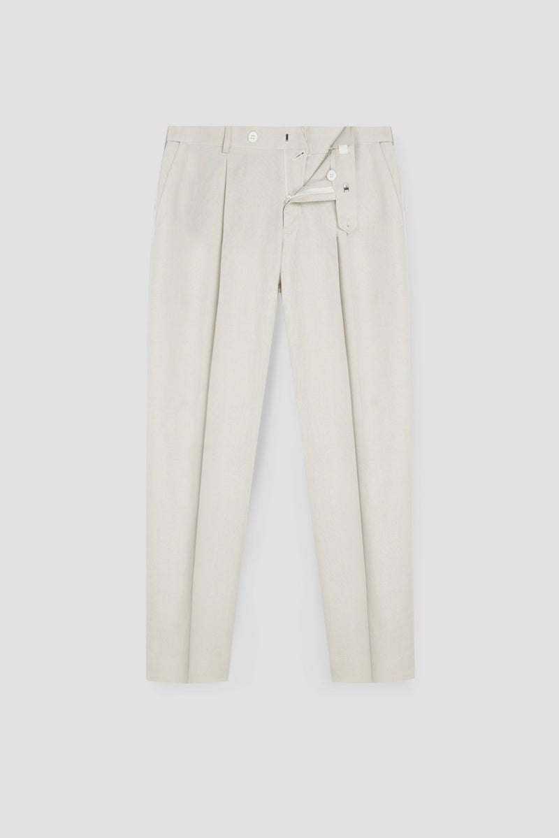 Cosmic Latte Linen Trousers