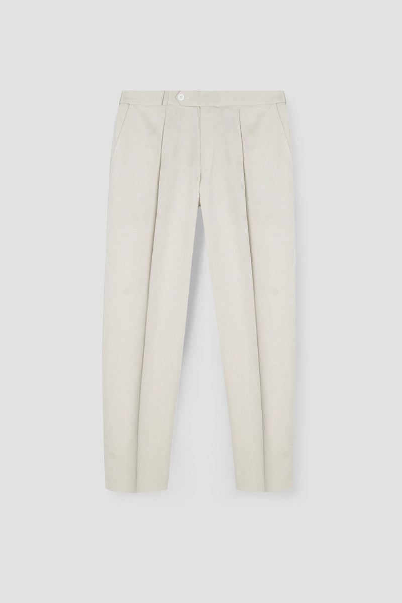 Cosmic Latte Linen Trousers