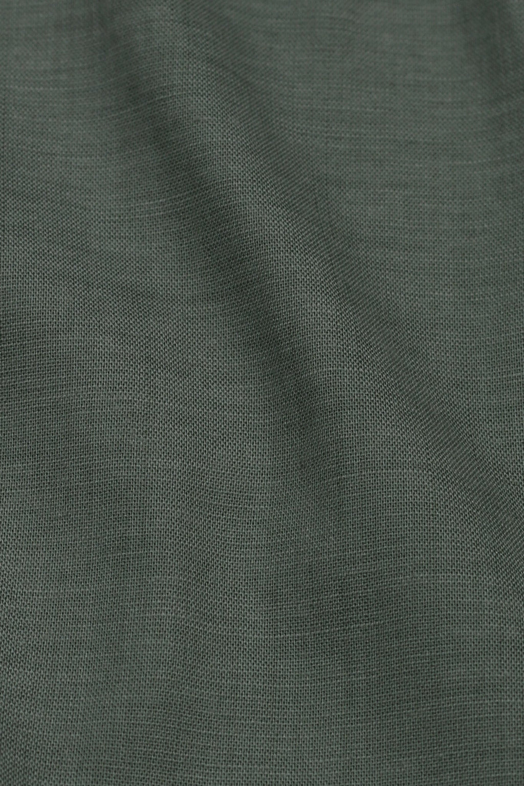 Pine Green Stretchable Linen