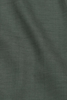 Pine Green Stretchable Linen