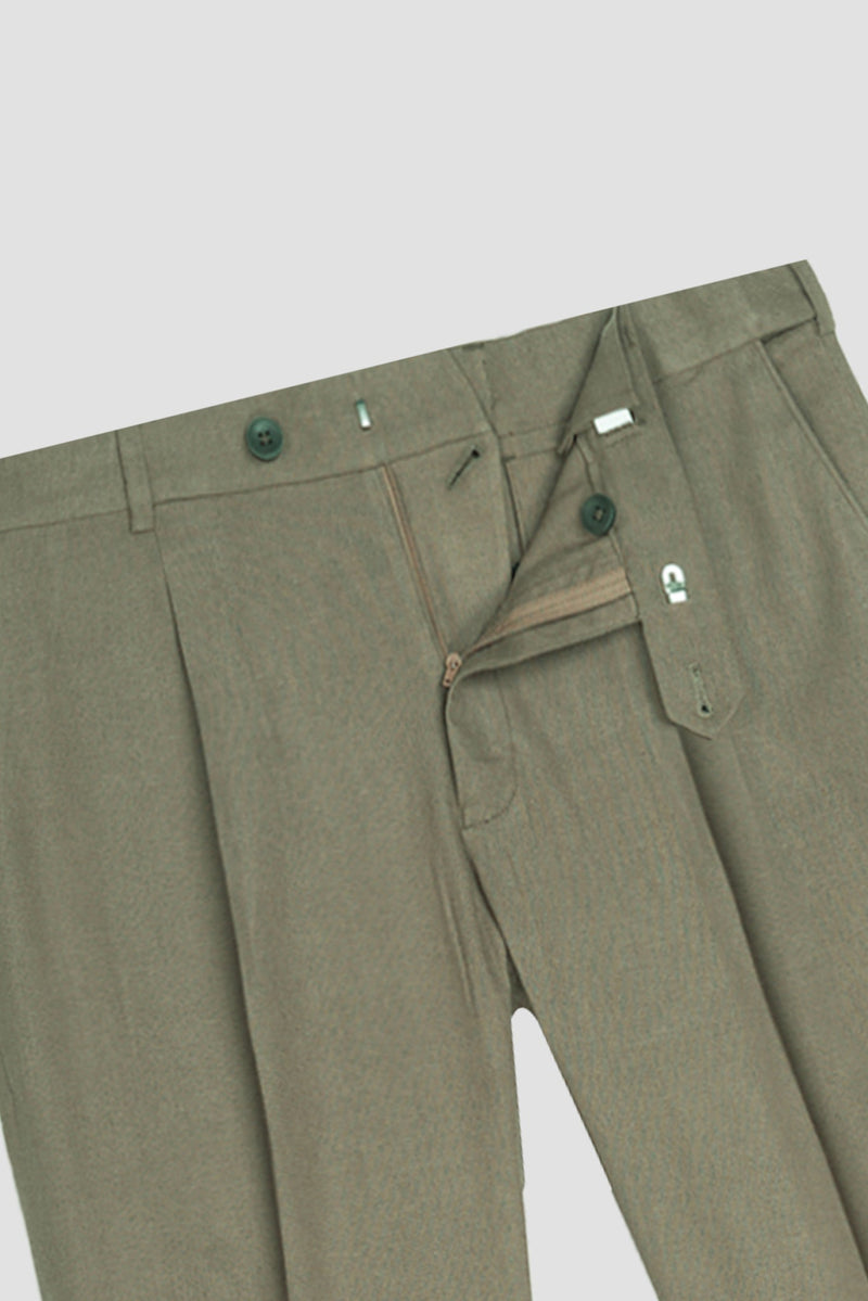 Sand Twill Linen Trousers