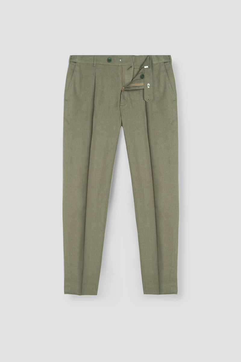 Sand Twill Linen Trousers