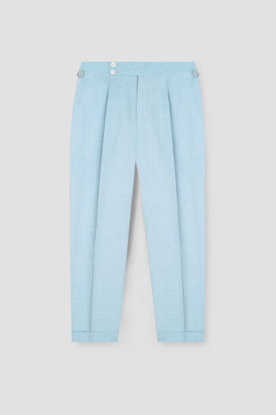 Sky Blue Linen Trousers