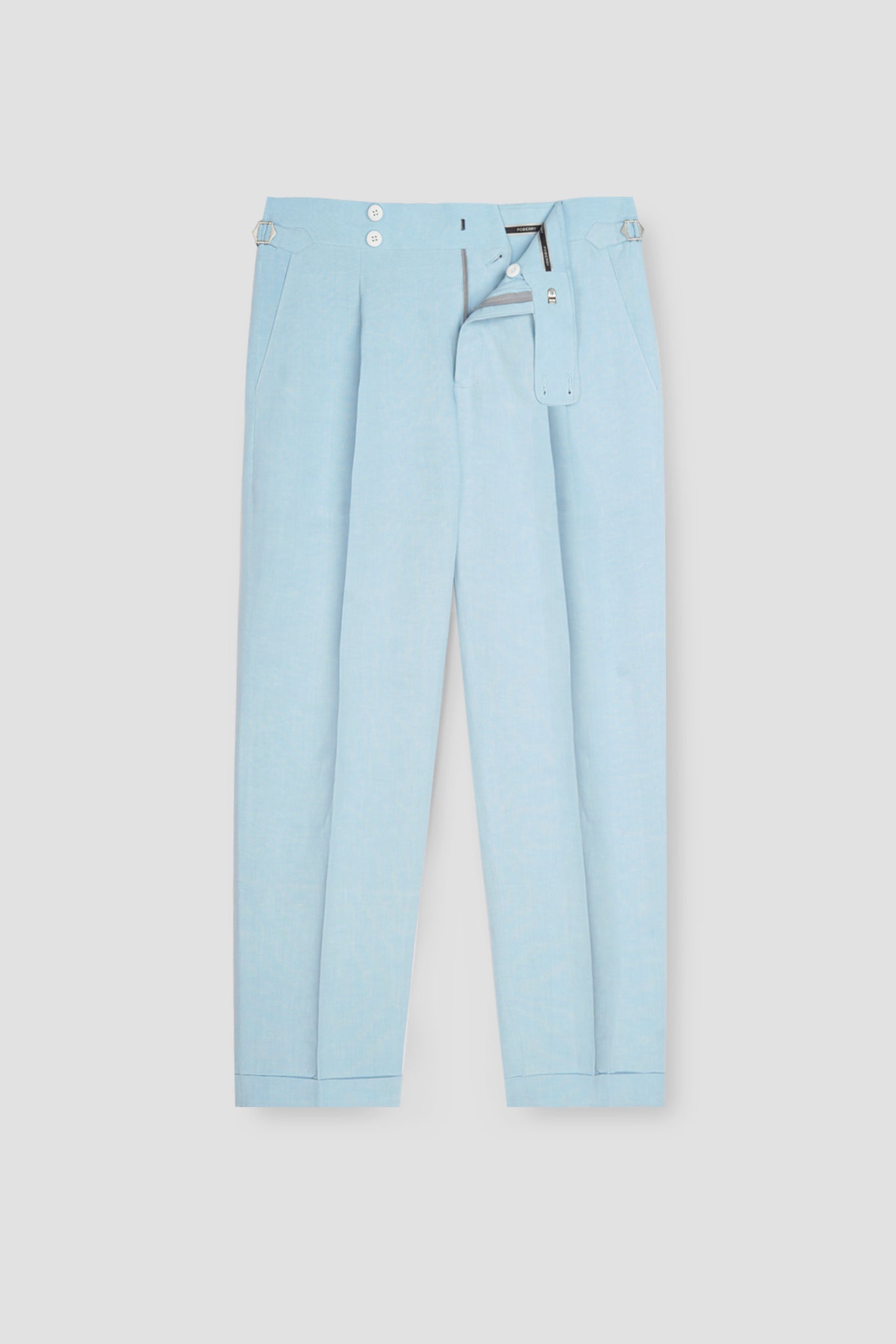 Sky Blue Linen Trousers