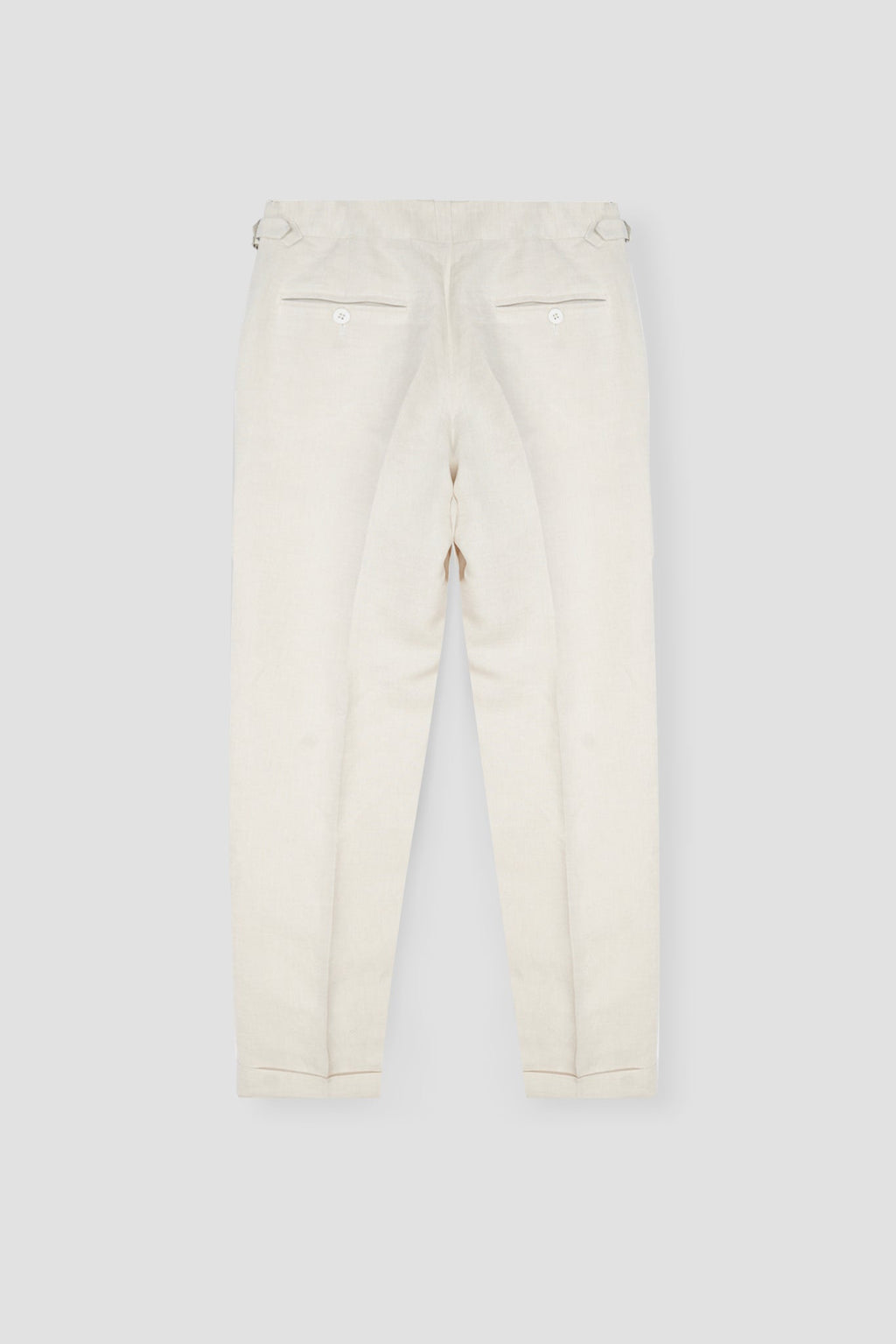 Soft Light Beige Linen Trousers