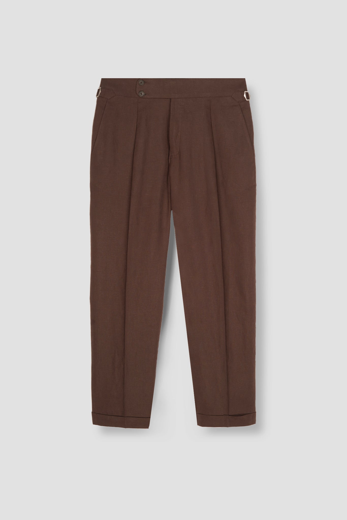 Syrup Brown Linen Trousers