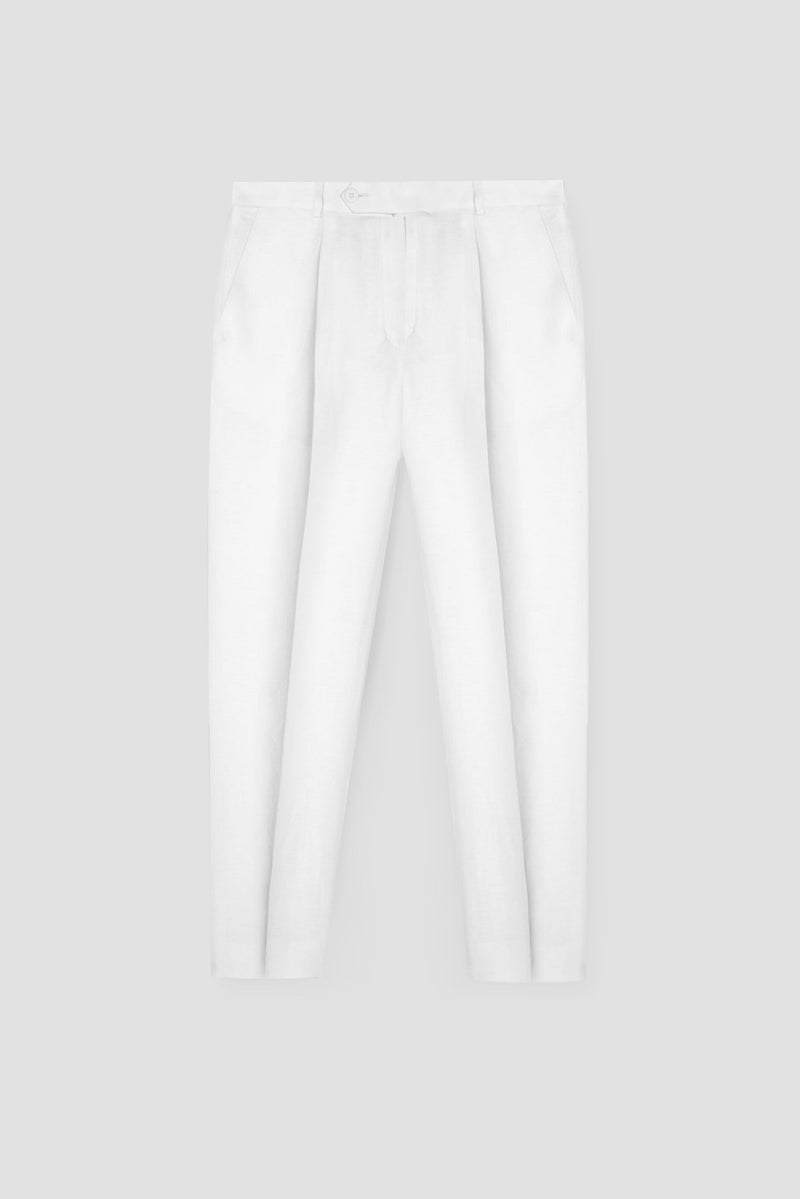 White Linen Trousers