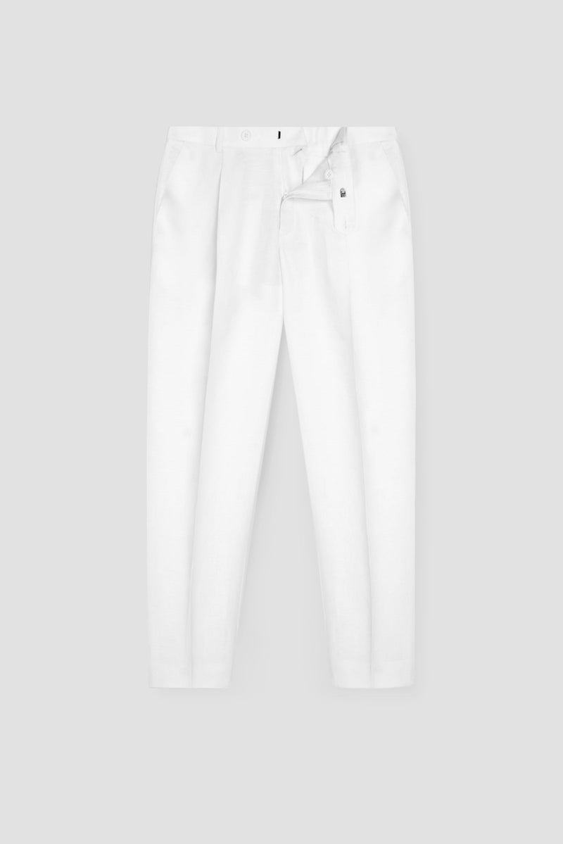 White Linen Trousers