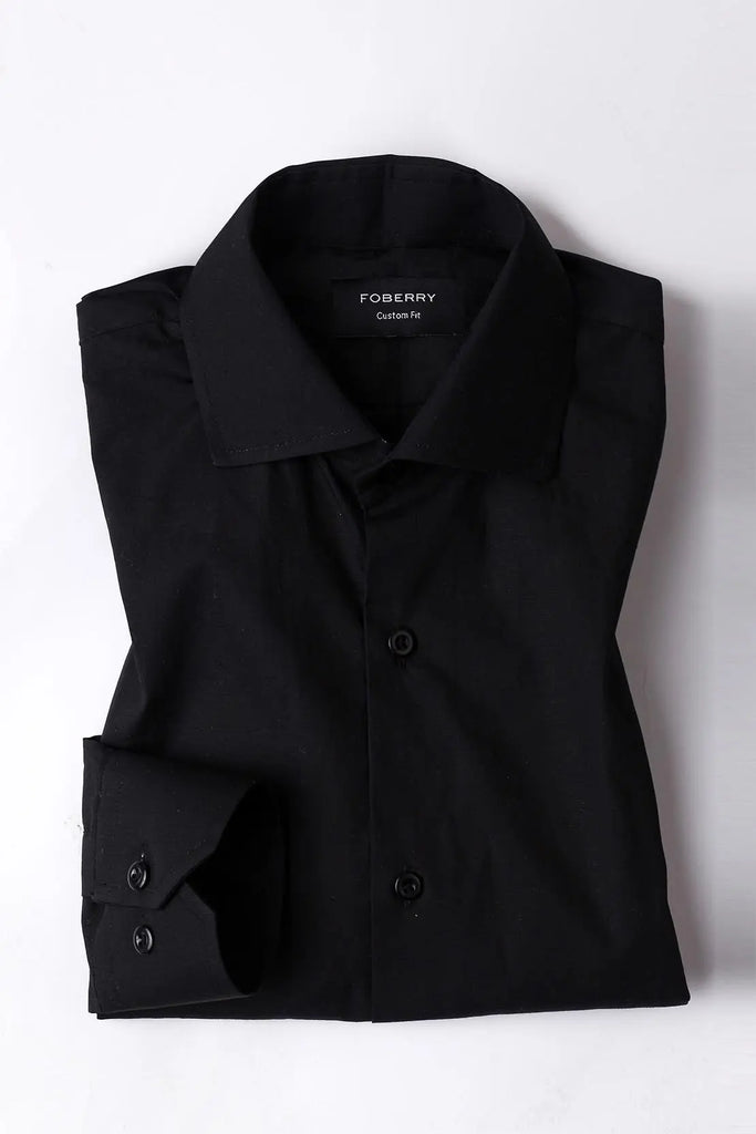Crisp Black Shirt Foberry