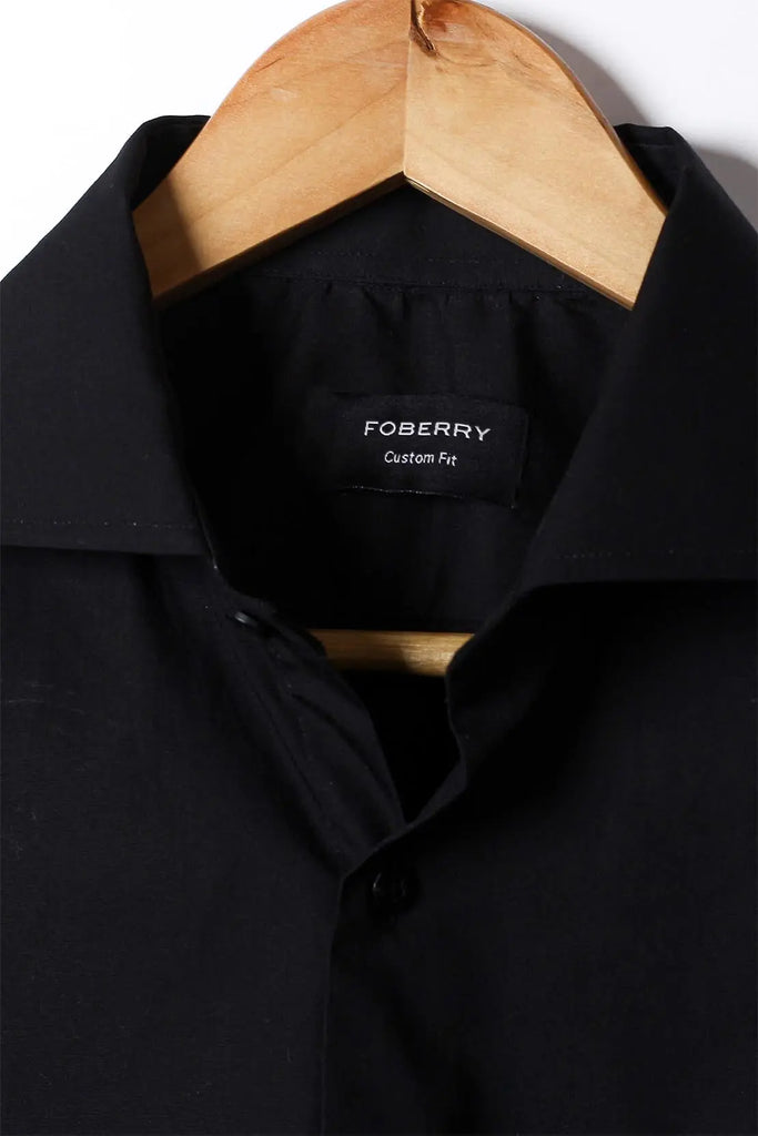 Crisp Black Shirt Foberry
