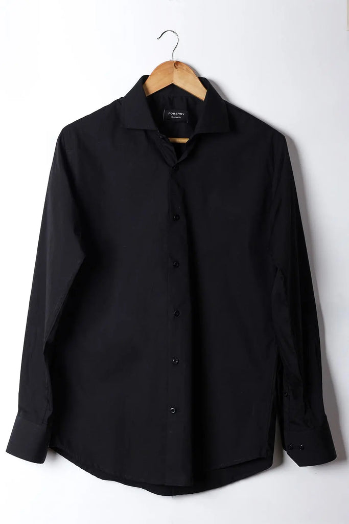 Crisp Black Shirt Foberry